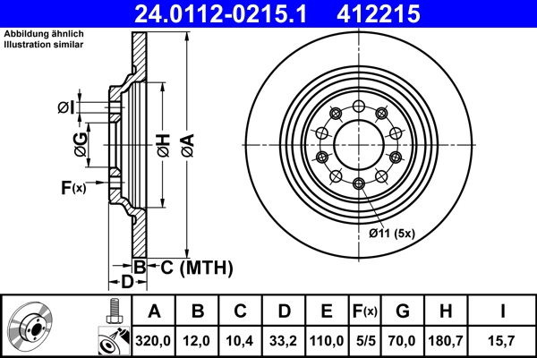 Brake Disc 24.0112-0215.1