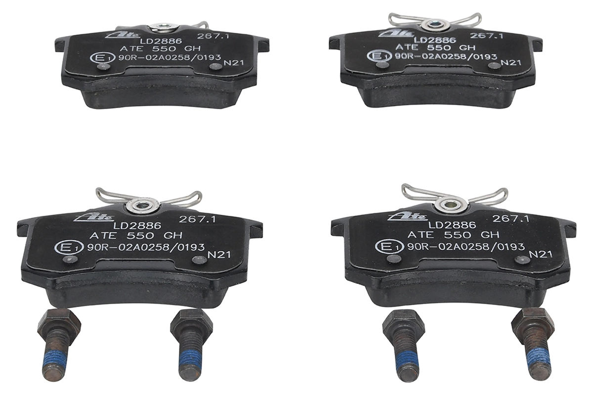 Brake Pad Set, disc brake ATE Ceramic 13.0470-2886.2