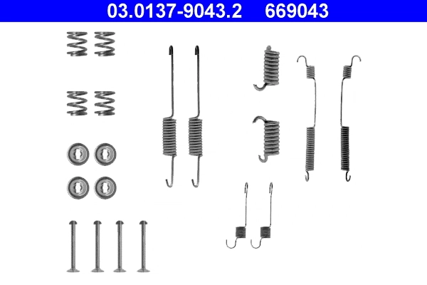 Accessory Kit, brake shoes 03.0137-9043.2