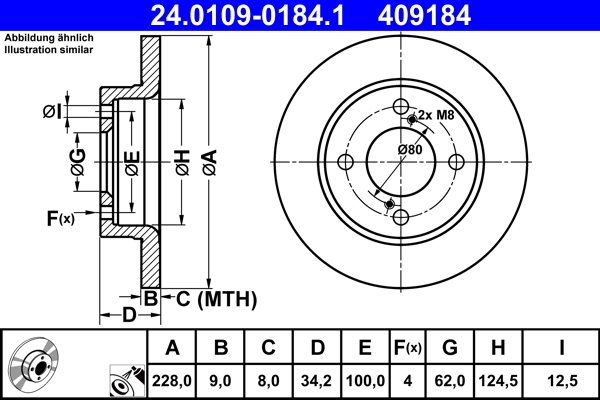 Brake Disc 24.0109-0184.1