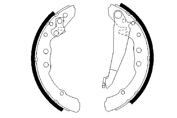 Brake Shoe Set 0 986 487 281