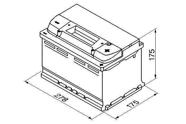BOSCH 0 092 S40 070 Starter Battery
