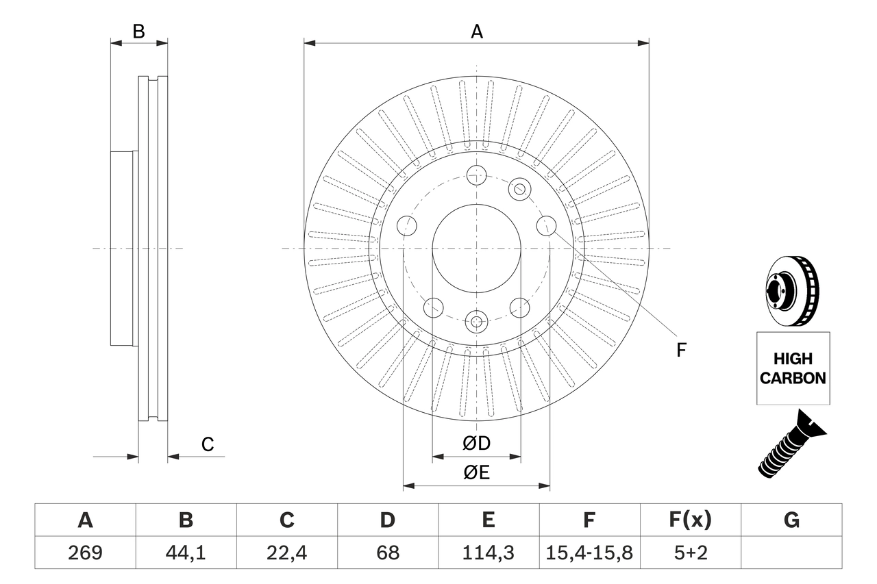 Brake Disc 0 986 479 779
