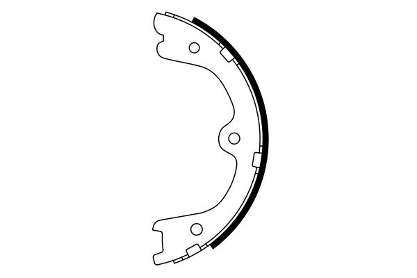 BOSCH 0 986 487 930 Brake Shoe Set, parking brake