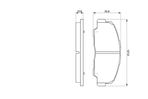 Brake Pad Set, disc brake 0 986 424 297