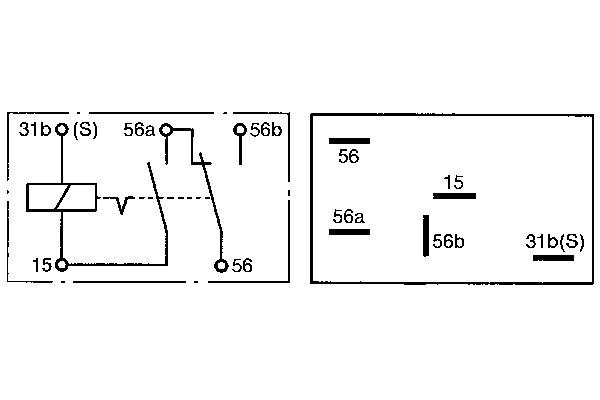 BOSCH 0 332 515 012 Relay, low beam