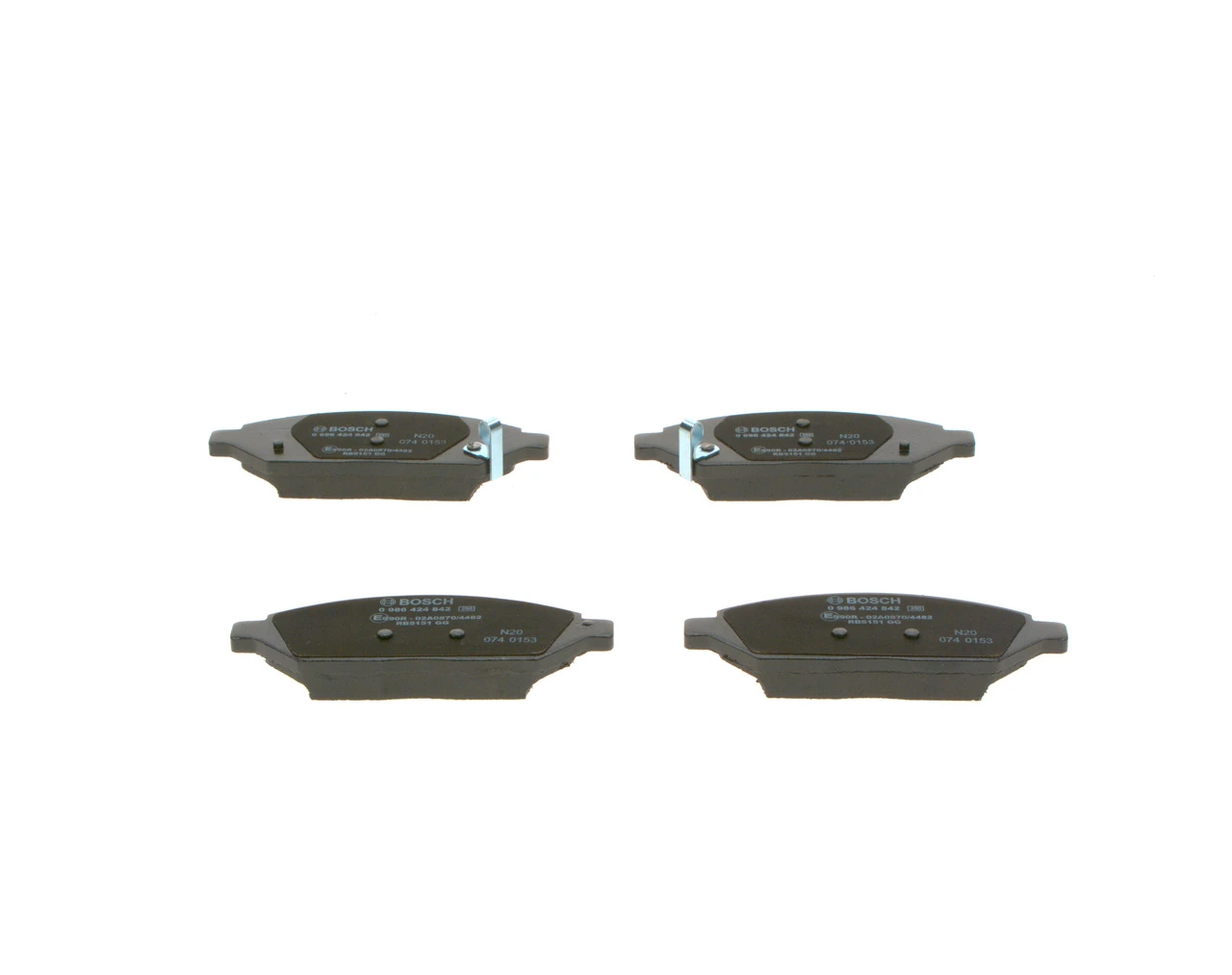 Brake Pad Set, disc brake 0 986 424 842