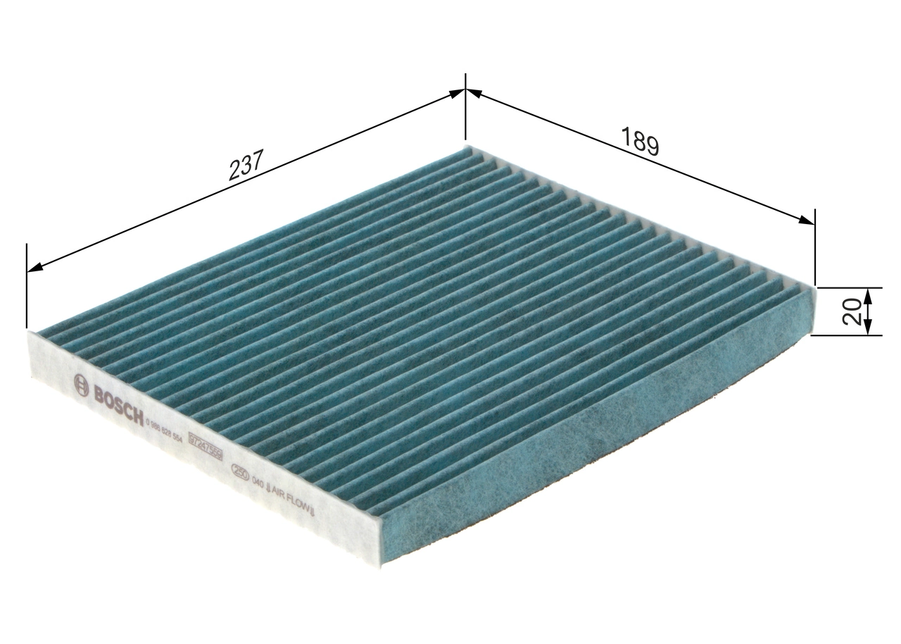 Filter, cabin air FILTER+ 0 986 628 554