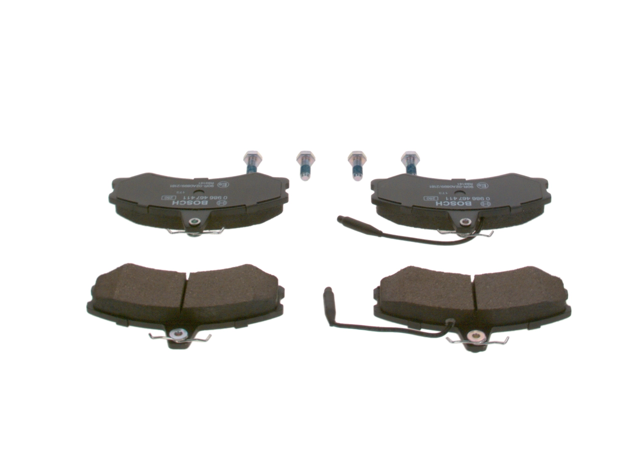 Brake Pad Set, disc brake 0 986 467 411