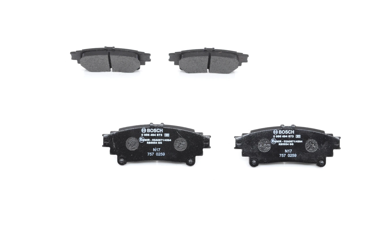 Brake Pad Set, disc brake 0 986 494 873