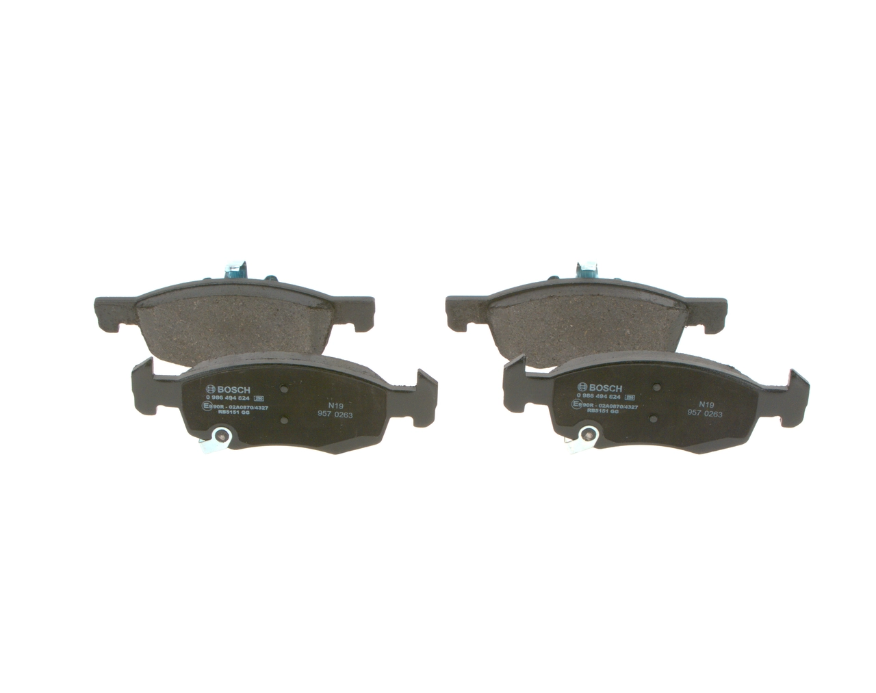 Brake Pad Set, disc brake 0 986 494 824