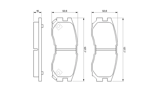 Brake Pad Set, disc brake 0 986 460 979