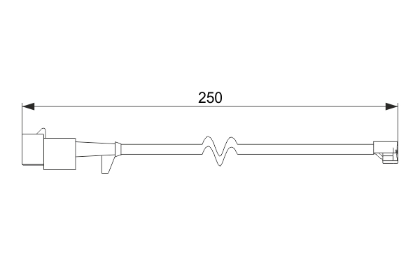Warning Contact, brake pad wear 1 987 474 574