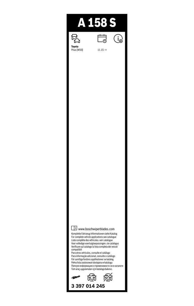 Wiper Blade Aerotwin 3 397 014 245