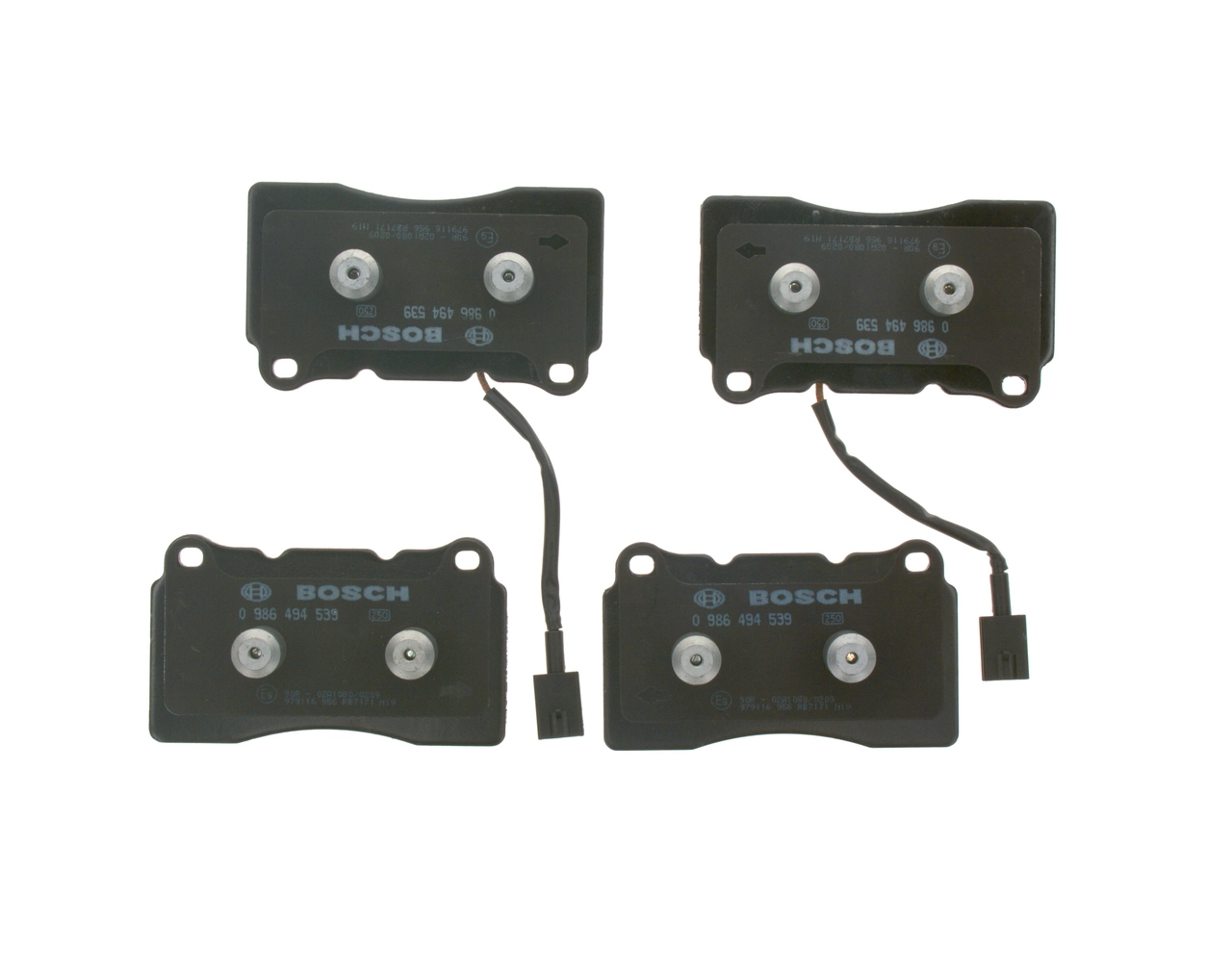 Brake Pad Set, disc brake 0 986 494 539