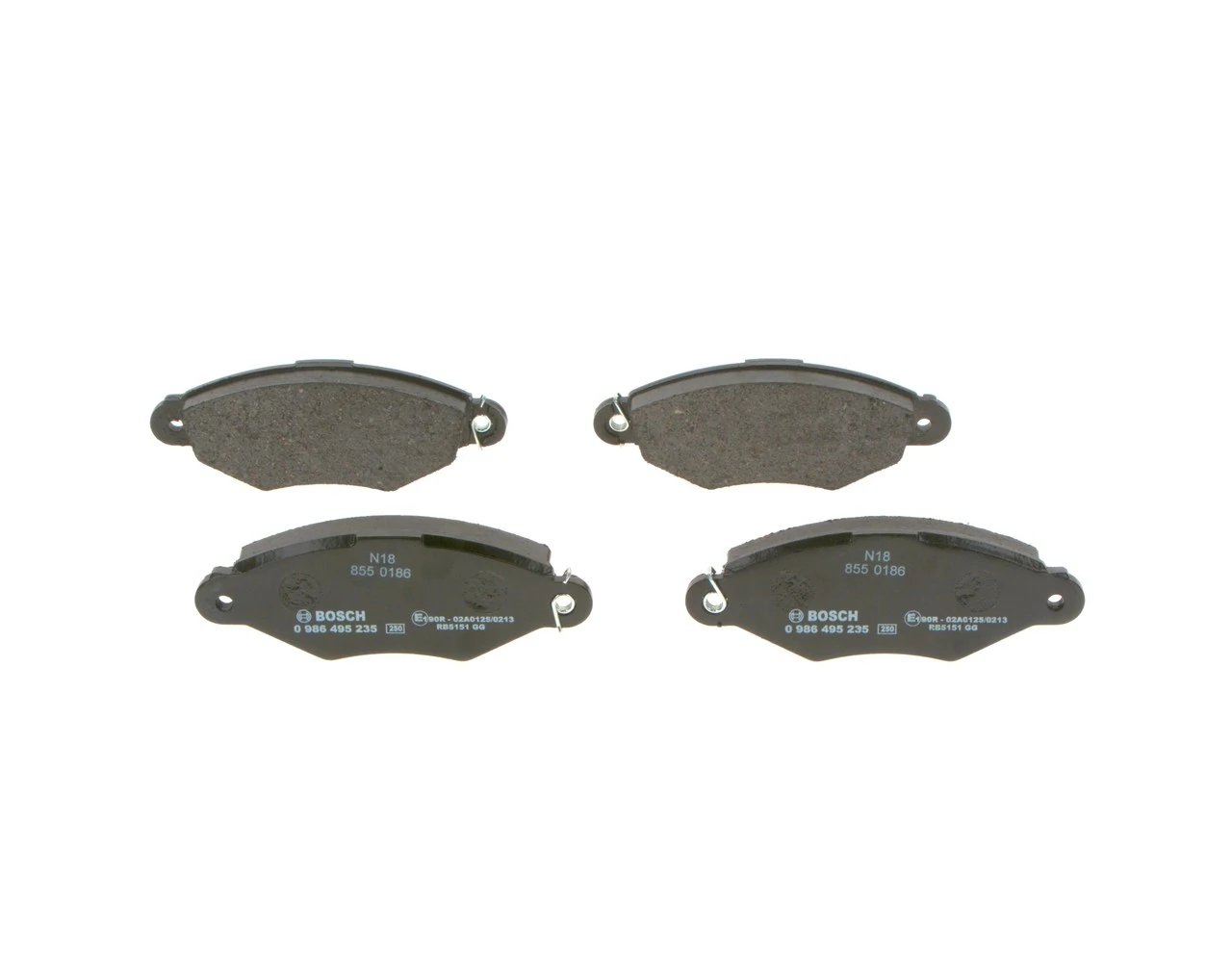 Brake Pad Set, disc brake 0 986 495 235