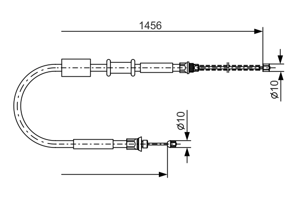 BOSCH 1 987 477 384 Cable Pull, parking brake