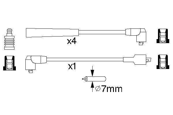 Ignition Cable Kit 0 986 356 812