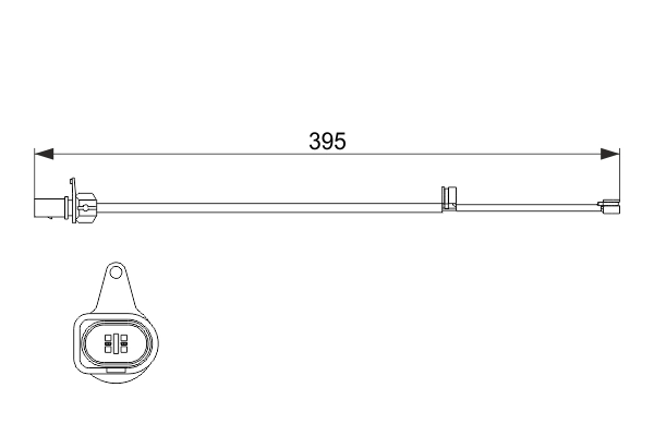 BOSCH 1 987 474 509 Warning Contact, brake pad wear