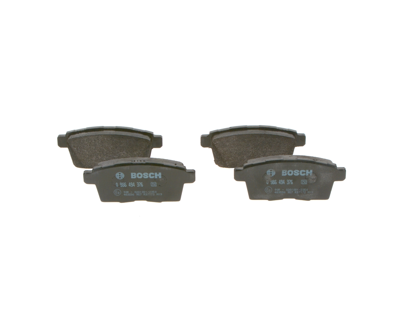 Brake Pad Set, disc brake 0 986 494 376