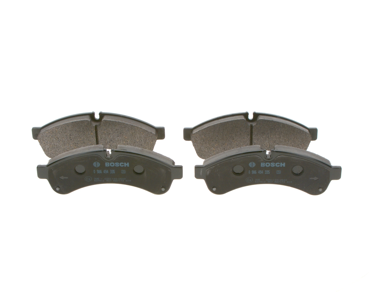 Brake Pad Set, disc brake 0 986 494 335