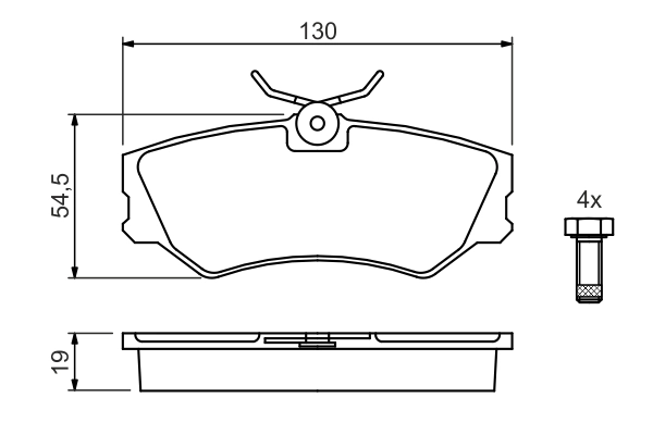 Brake Pad Set, disc brake 0 986 460 941