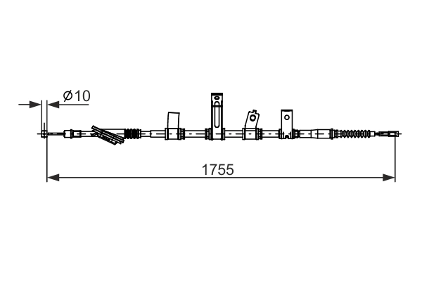 Cable Pull, parking brake 1 987 482 692