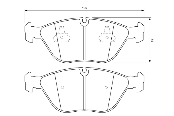 Brake Pad Set, disc brake 0 986 424 649