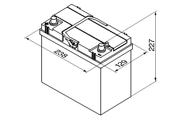 BOSCH 0 092 S40 230 Starter Battery