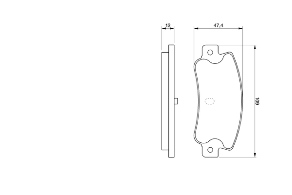 Brake Pad Set, disc brake 0 986 461 770
