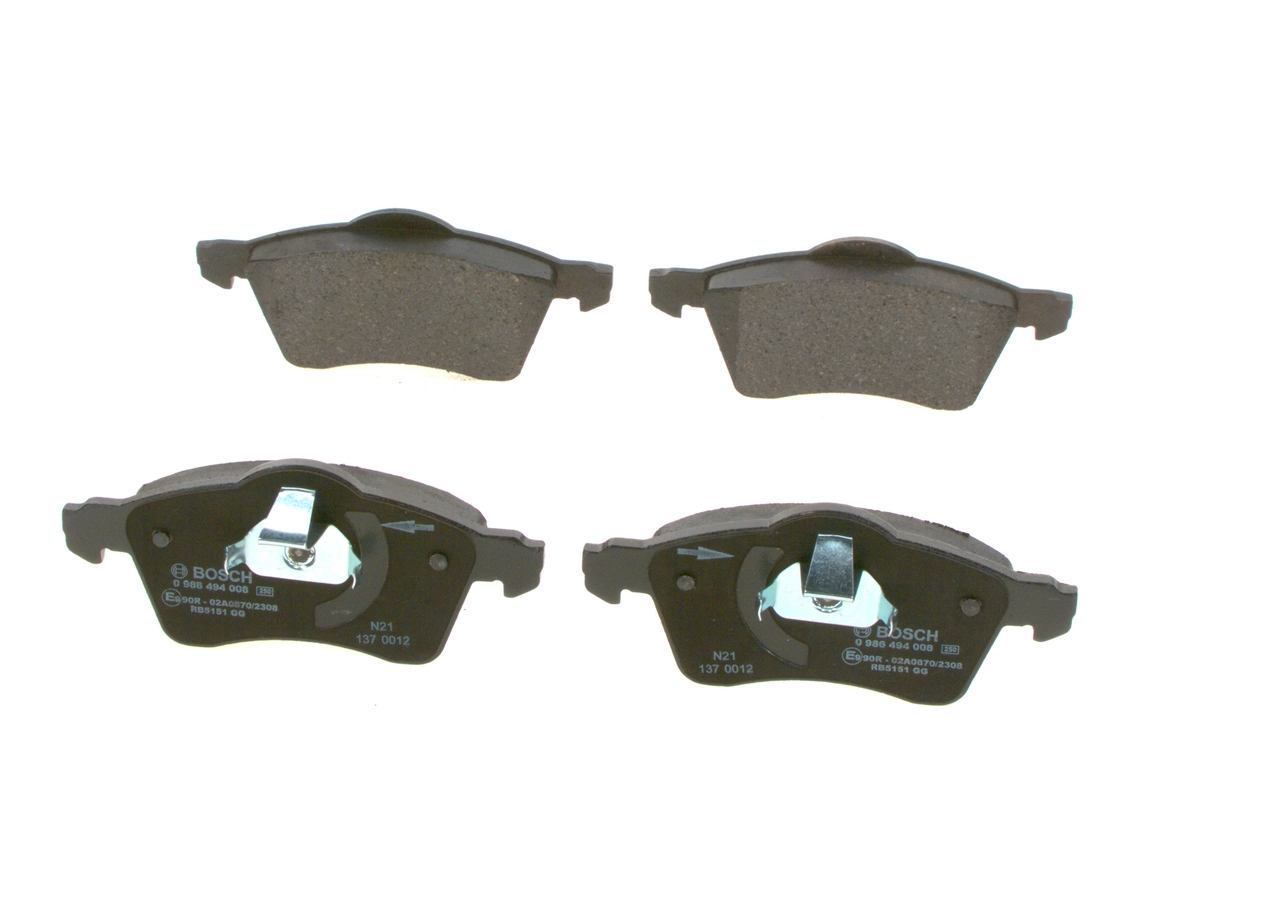 Brake Pad Set, disc brake 0 986 494 008