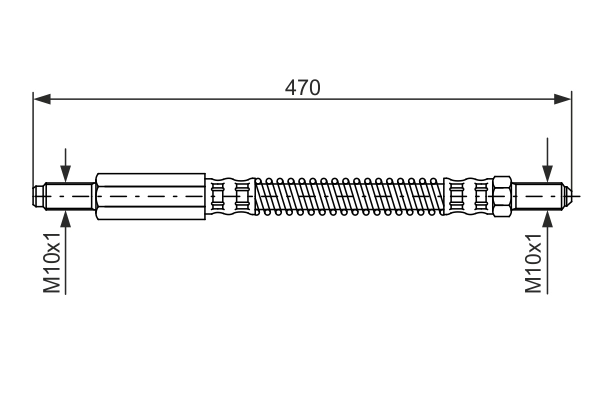 BOSCH 1 987 476 595 Brake Hose