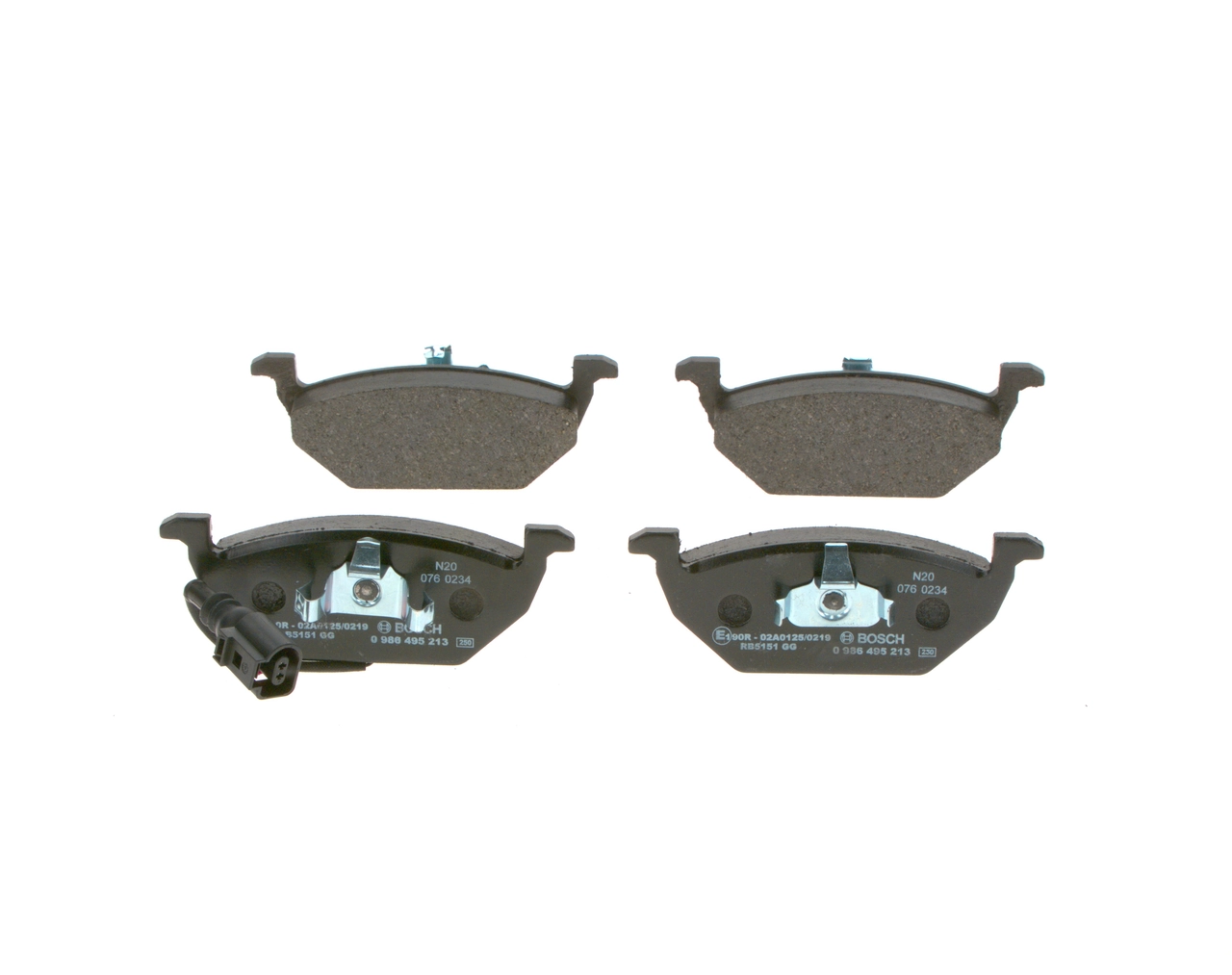 Brake Pad Set, disc brake 0 986 495 213