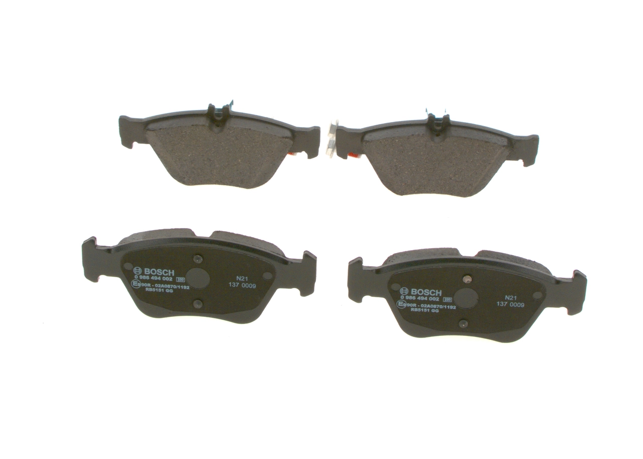 Brake Pad Set, disc brake 0 986 494 002