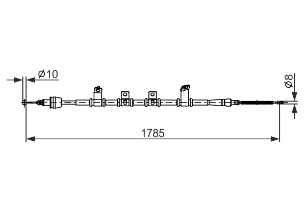 Cable Pull, parking brake 1 987 482 921