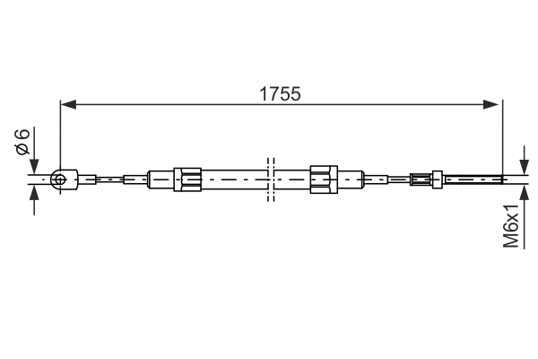 BOSCH 1 987 477 071 Cable Pull, parking brake