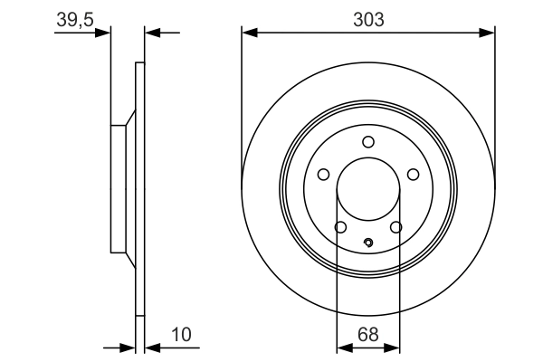 BOSCH 0 986 479 V04 Brake Disc