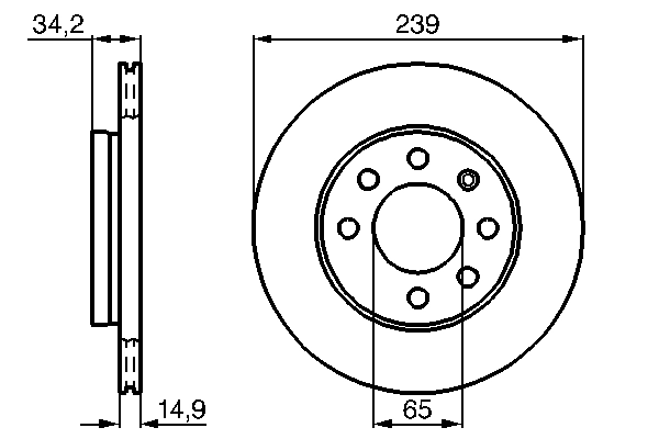 Brake Disc 0 986 479 B42