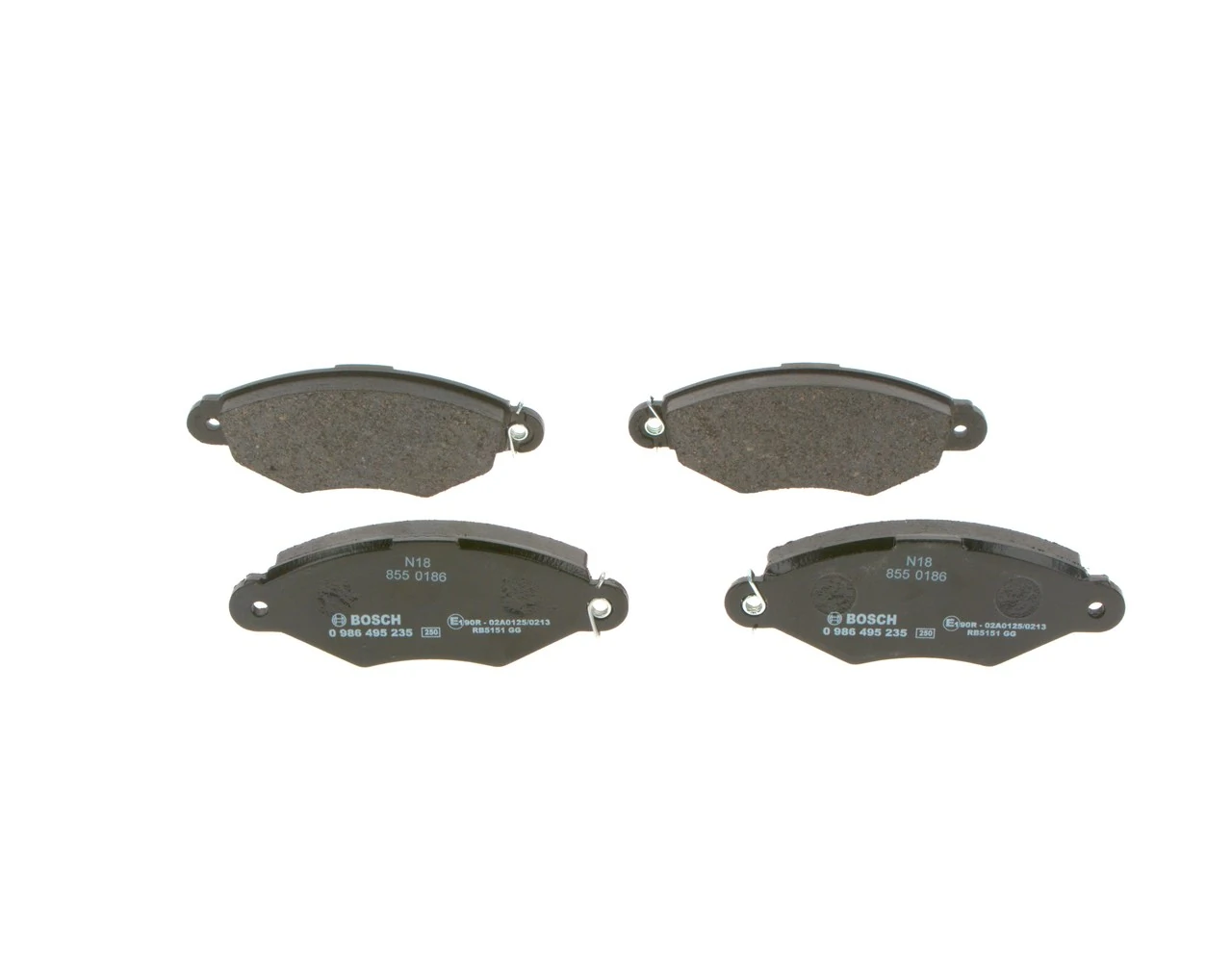 Brake Pad Set, disc brake 0 986 495 235