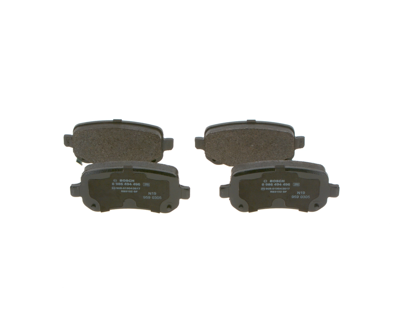 Brake Pad Set, disc brake 0 986 494 496