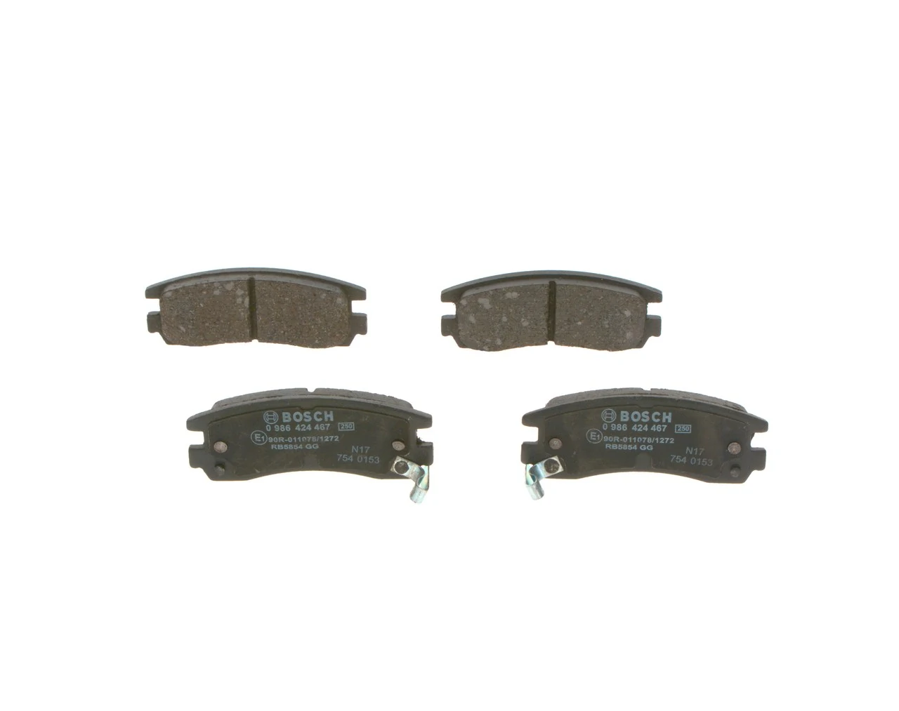 Brake Pad Set, disc brake 0 986 424 467