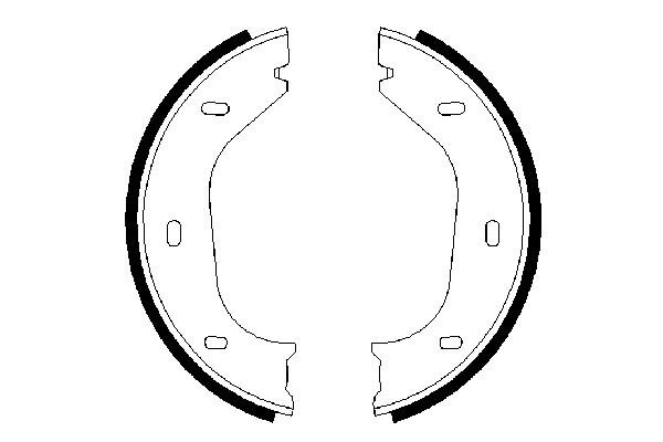 Brake Shoe Set, parking brake 0 986 487 202