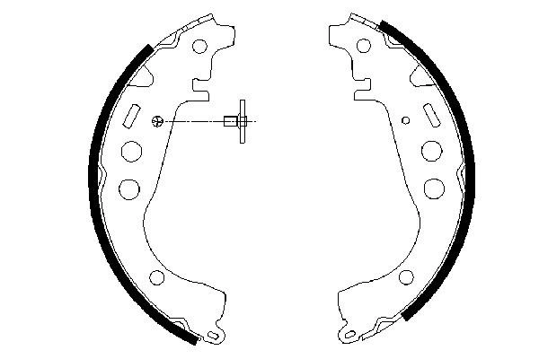 Brake Shoe Set 0 986 487 589
