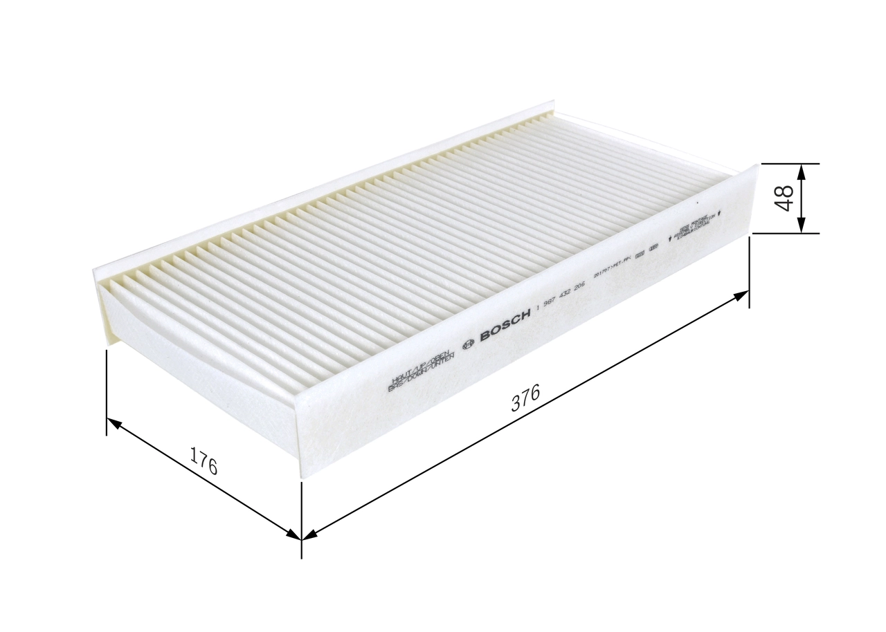 Filter, cabin air 1 987 432 206