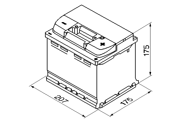BOSCH 0 092 S40 010 Starter Battery