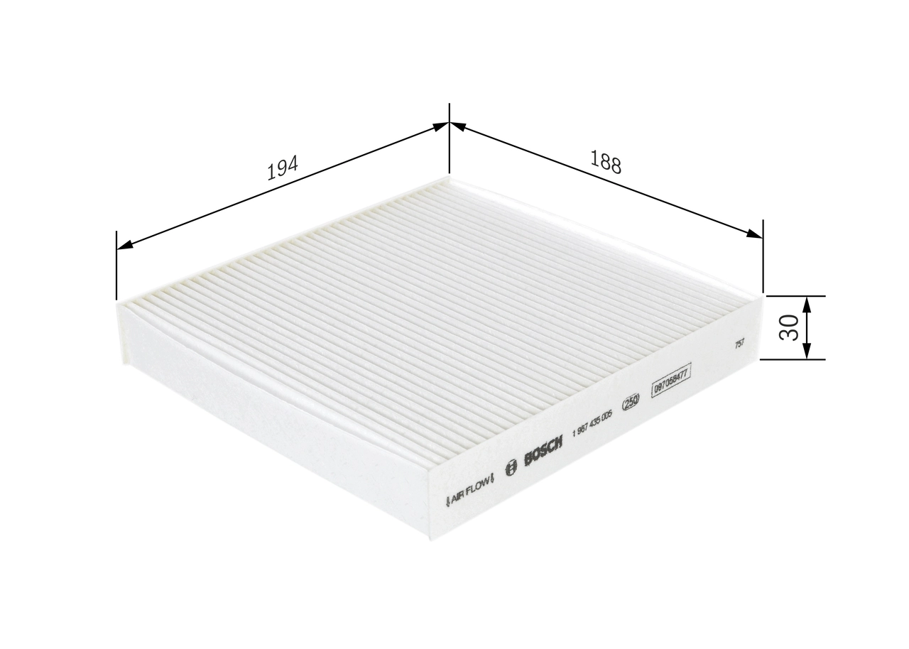 Filter, cabin air 1 987 435 005