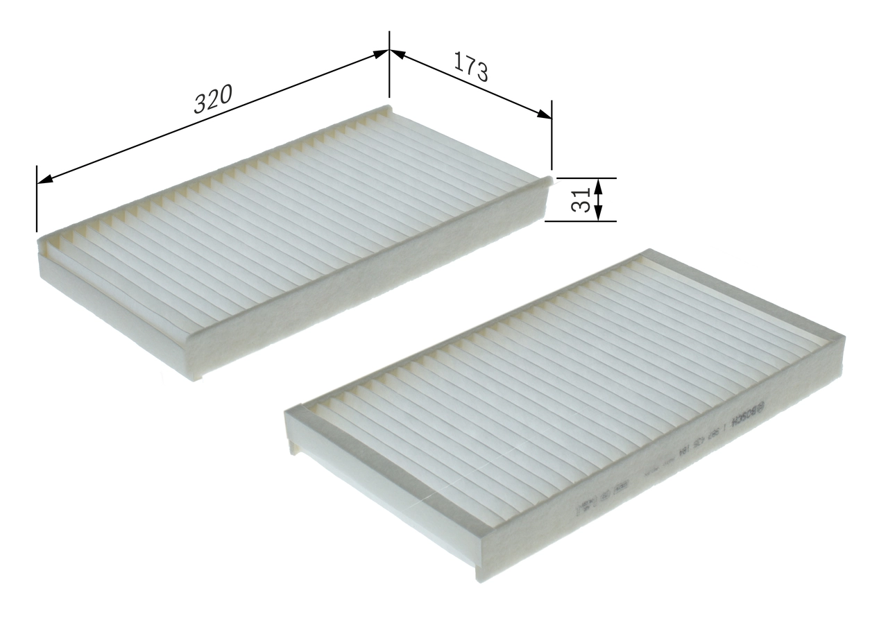 Filter, cabin air 1 987 435 184