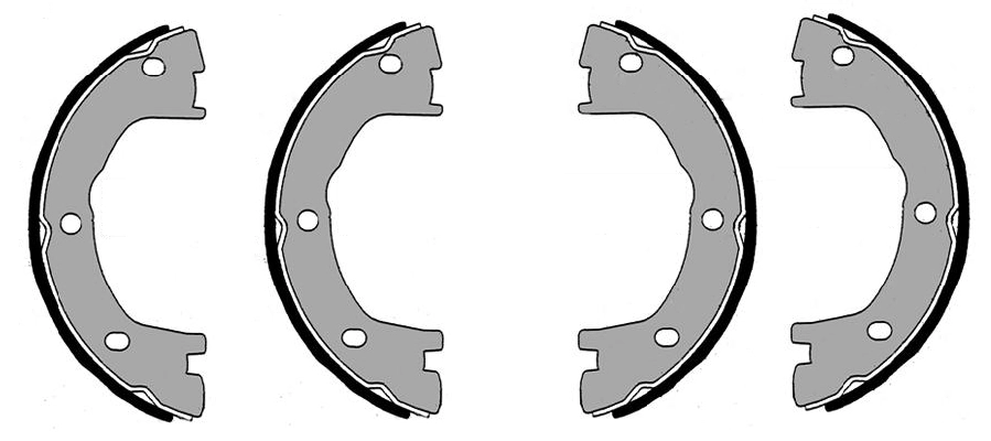 BOSCH F 026 008 001 Brake Shoe Set, parking brake