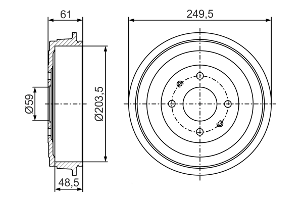 Brake Drum 0 986 477 286