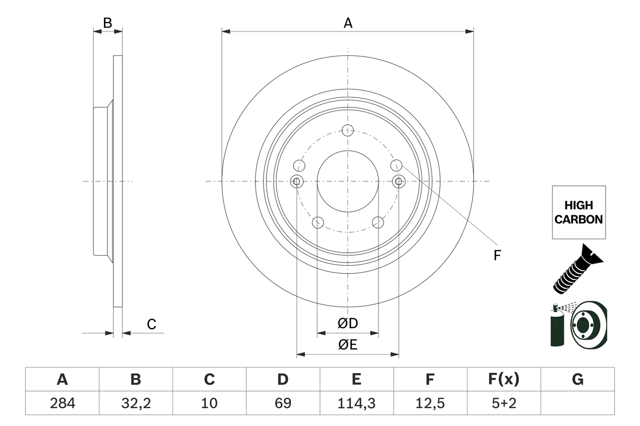 Brake Disc 0 986 479 G77
